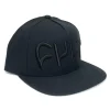 Big Logo Snapback / black on black