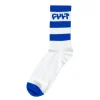 Stripe Logo Socks / blue