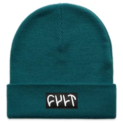 Witness Beanie / tight knit pacific green