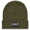 Witness Beanie / tight knit army green